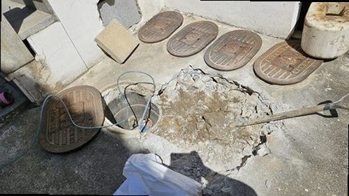 서초구 누수탐지 수도계량기 별침과 누수 흔적을 확인하는 현장