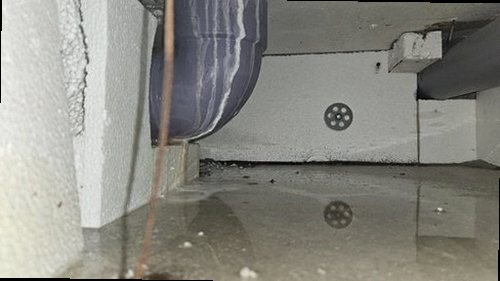 중원구 누수탐지 누수 탐지 장비와 최소 굴착 수리 과정을 보여주는 안내 이미지